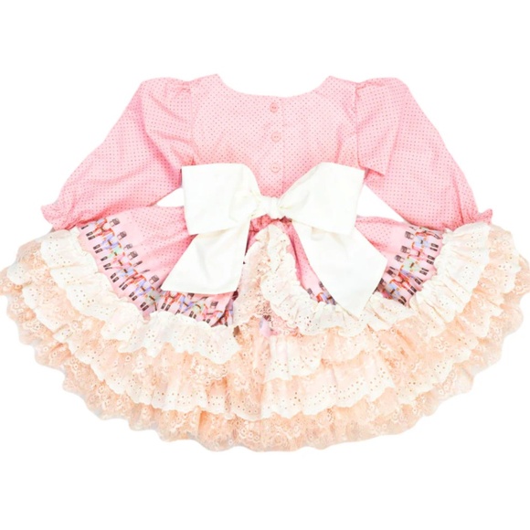 Adorable Pink Nutcracker Holiday Dress size 10 Be Girl Clothing fun cute xmas - Picture 2 of 13